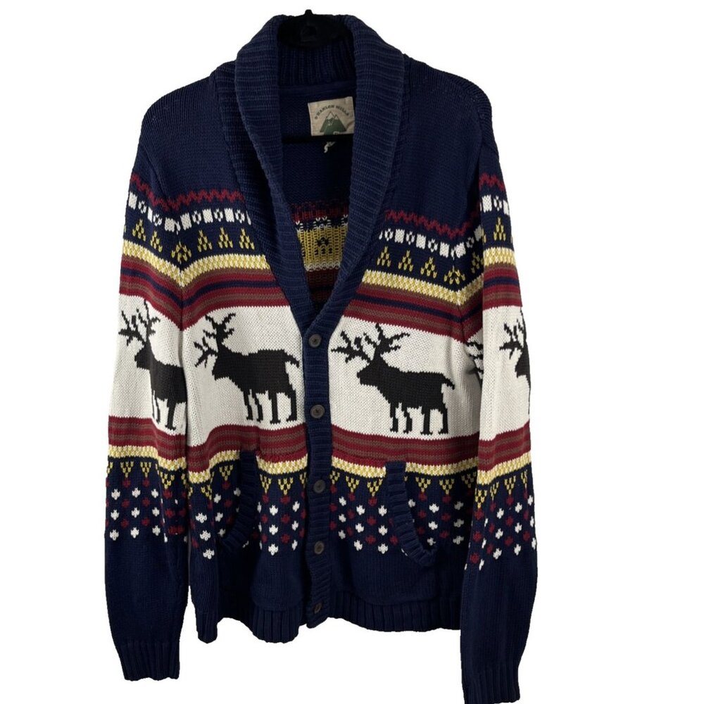 O'hanlon Mills Sweater Knitted Cotton Men’s Size L